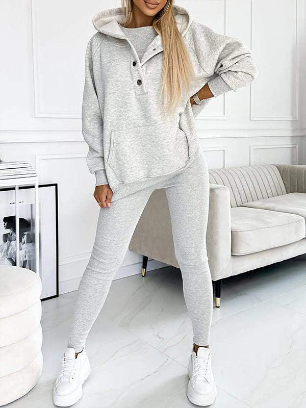 Jogger-Set | Oversize-Hoodie | Leggings | Loungewear-Set | Damenbekleidung