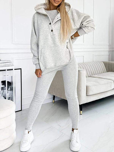 Jogger-Set | Oversize-Hoodie | Leggings | Loungewear-Set | Damenbekleidung