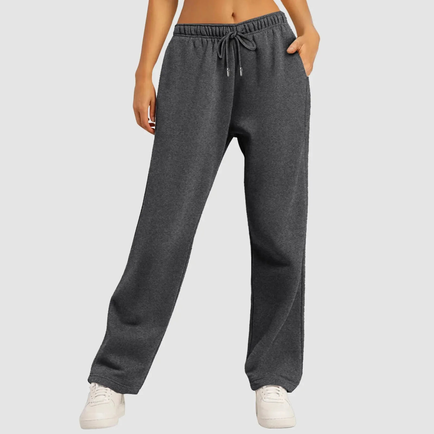 Jogginghose mit weitem Bein | Elastischer Bund | Kordelzug | Jogginghose mit weitem Bein | Damenhosen