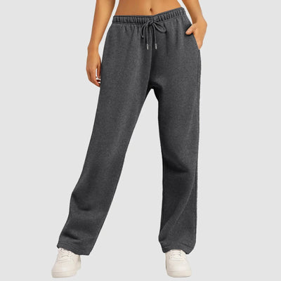 Jogginghose mit weitem Bein | Elastischer Bund | Kordelzug | Jogginghose mit weitem Bein | Damenhosen