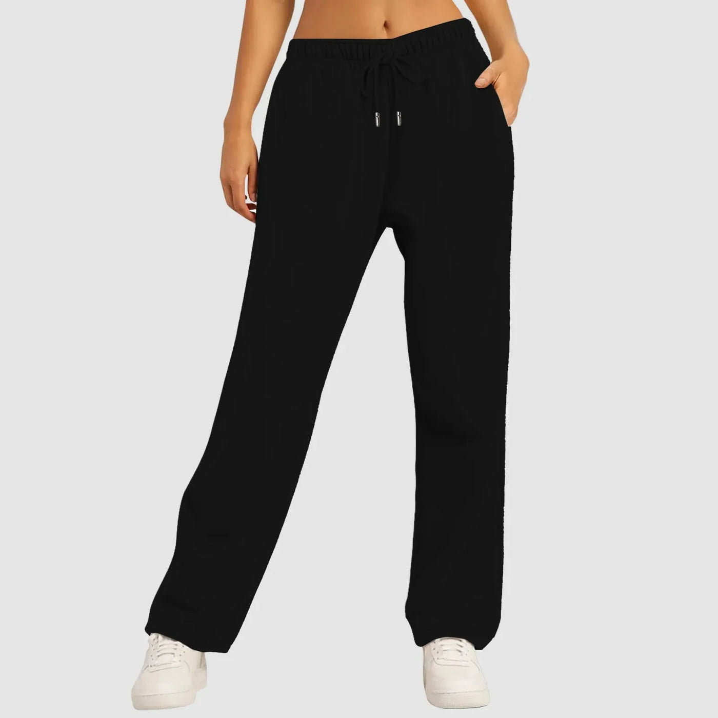 Jogginghose mit weitem Bein | Elastischer Bund | Kordelzug | Jogginghose mit weitem Bein | Damenhosen