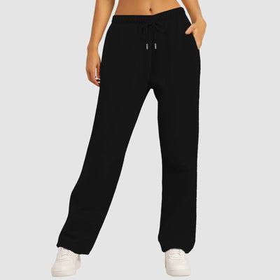 Jogginghose mit weitem Bein | Elastischer Bund | Kordelzug | Jogginghose mit weitem Bein | Damenhosen
