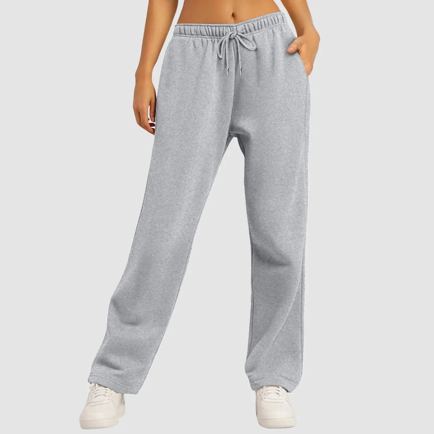 Jogginghose mit weitem Bein | Elastischer Bund | Kordelzug | Jogginghose mit weitem Bein | Damenhosen