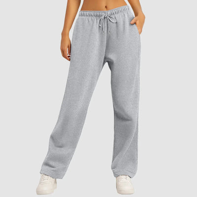 Jogginghose mit weitem Bein | Elastischer Bund | Kordelzug | Jogginghose mit weitem Bein | Damenhosen