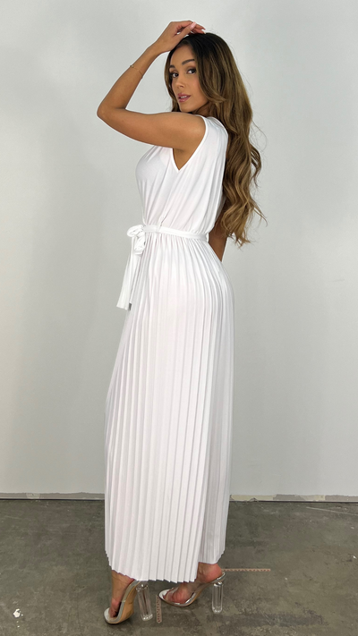 Jumpsuit | Plissiert | Ärmellos | Weites Bein Jumpsuit | Eleganter Jumpsuit