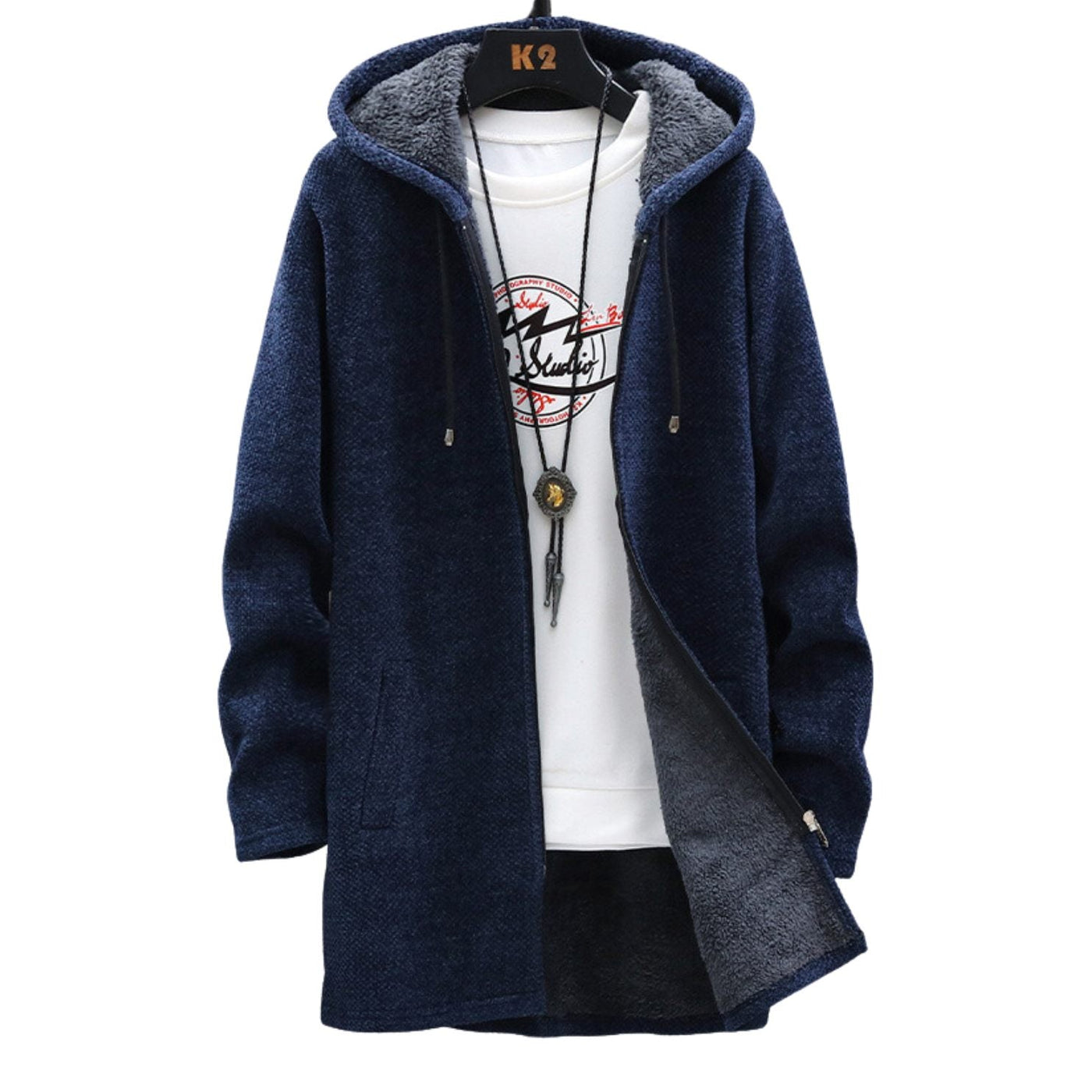 Kapuzenmantel | Reißverschluss | Fleecefutter | Winterjacke | Damenjacken
