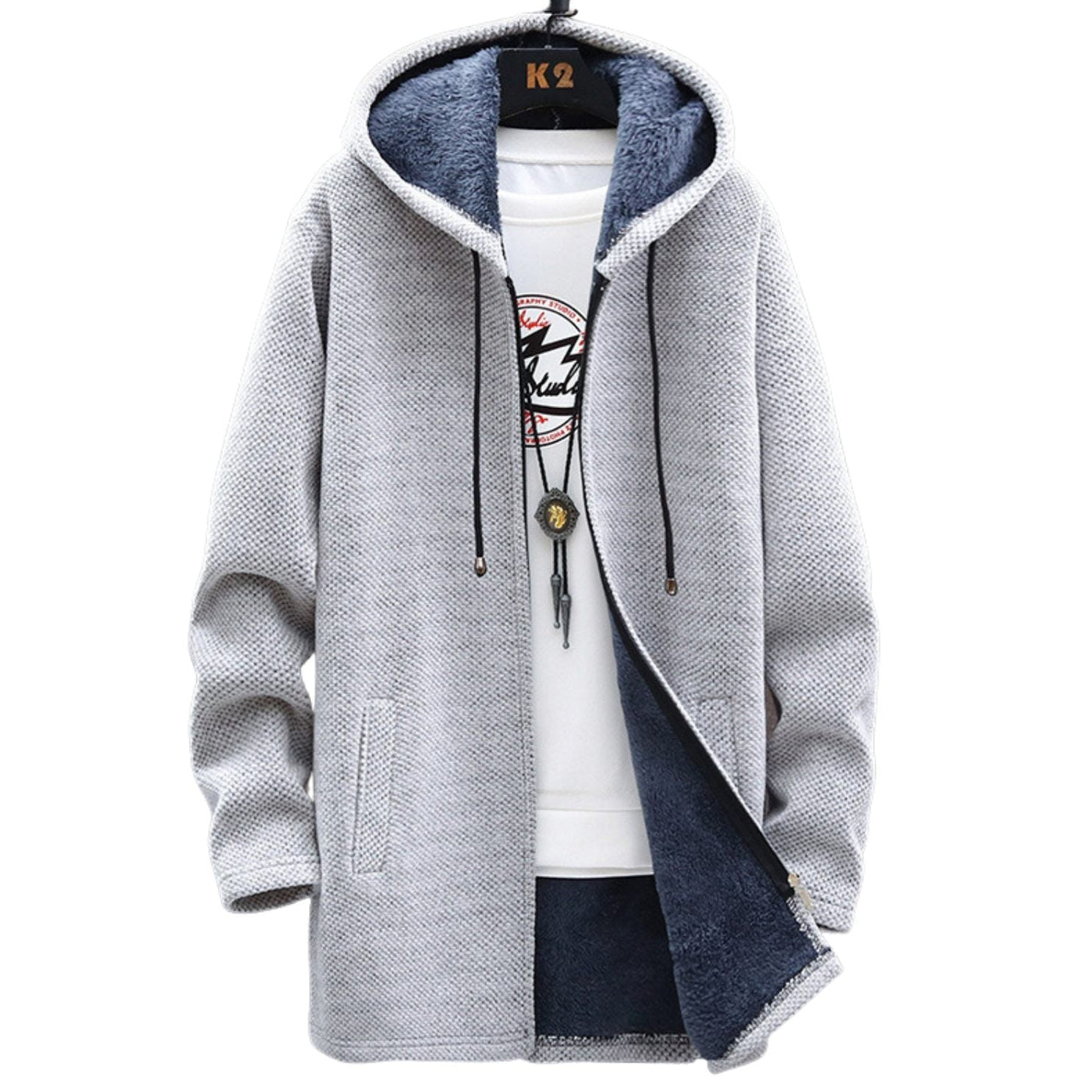 Kapuzenmantel | Reißverschluss | Fleecefutter | Winterjacke | Damenjacken