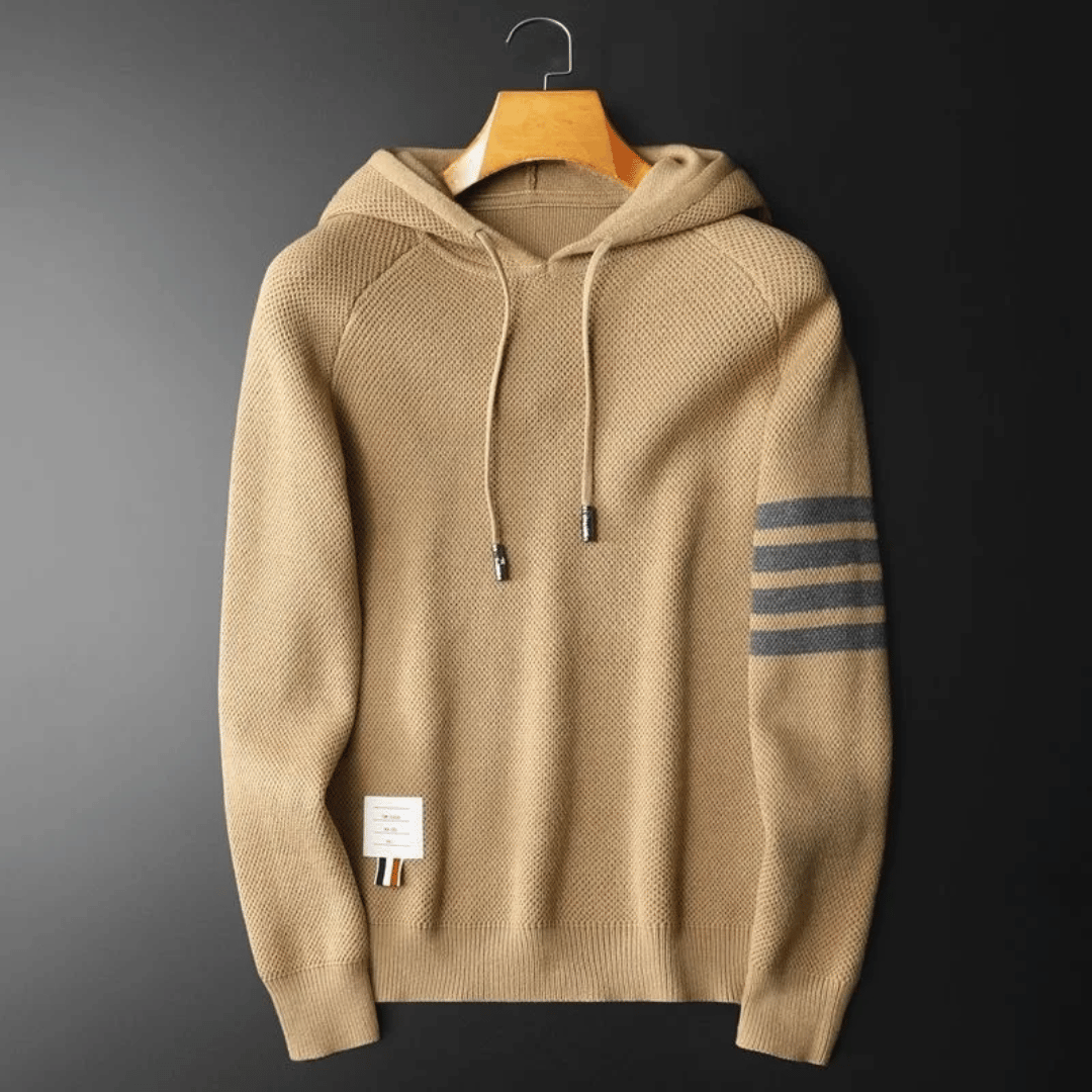 Kapuzenpullover – Kordelzug – Gemütlich – Gestrickte Kapuzenpullis – Herrenbekleidung