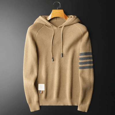 Kapuzenpullover – Kordelzug – Gemütlich – Gestrickte Kapuzenpullis – Herrenbekleidung