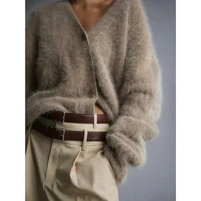 Kaschmir-Strickjacke | Lockere Passform | Mit Knöpfen zu schließen | Strickjacke | Damenbekleidung