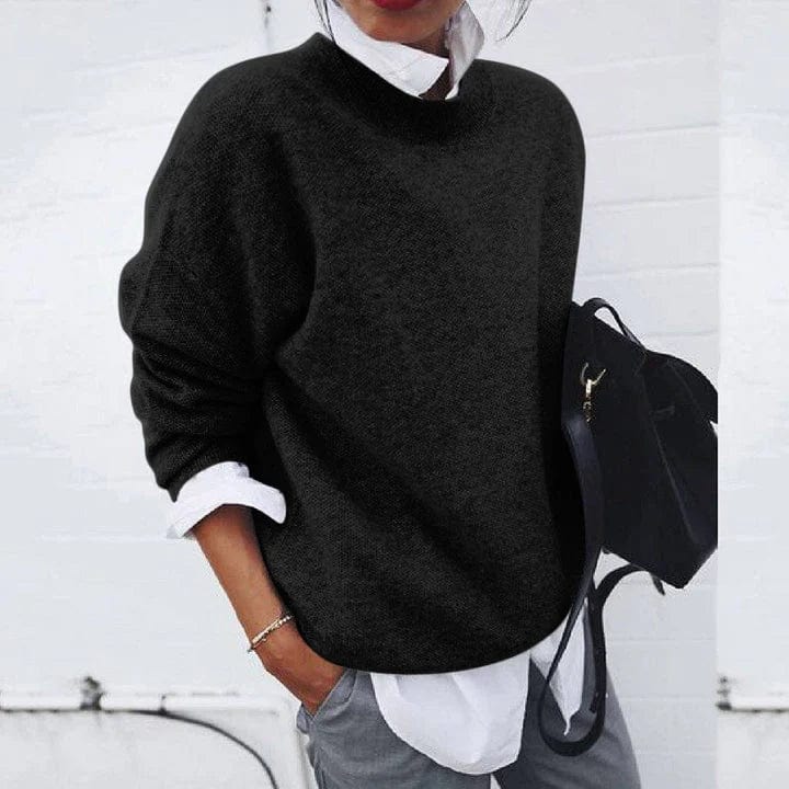 Kaschmirpullover | Rundhalsausschnitt | Oversize | Pullover | Damen-Strickwaren