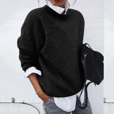 Kaschmirpullover | Rundhalsausschnitt | Oversize | Pullover | Damen-Strickwaren