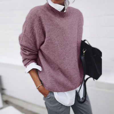 Kaschmirpullover | Rundhalsausschnitt | Oversize | Pullover | Damen-Strickwaren