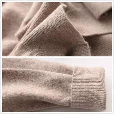 Kaschmirpullover – warmer Herrenpullover in normaler Passform aus Strick