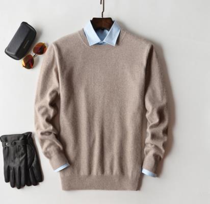 Kaschmirpullover – warmer Herrenpullover in normaler Passform aus Strick