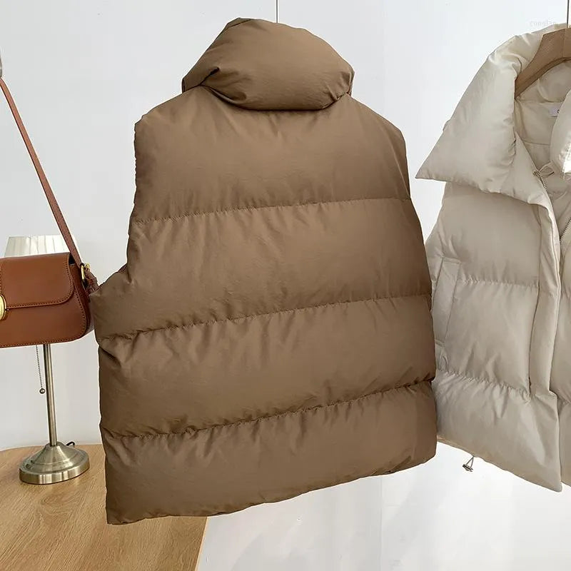 Sienna - warme Steppweste mit hohem Kragen für Komfort und Stil