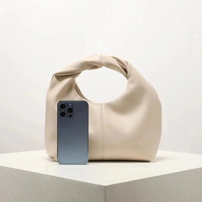 Kleine Tasche – quadratische Handtasche mit modischem Knoten für Damen