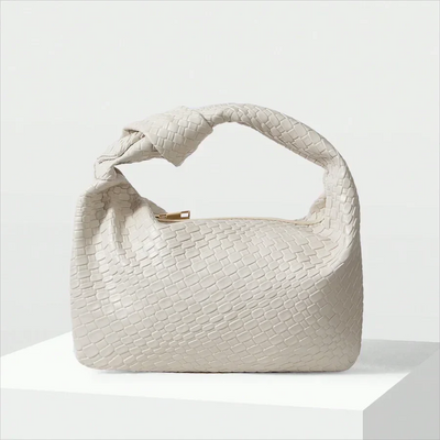 Knot Tasche – kleine vegane Kunstleder-Handtasche für Frauen mit Reißverschluss