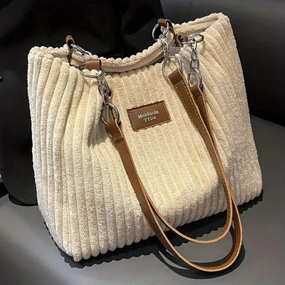 Kordtasche - Groß - Canvas - Umhängetasche - Tragetasche