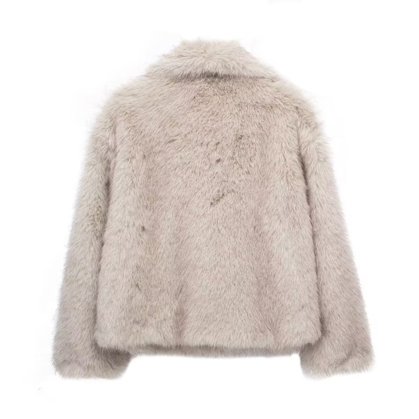 Kunstpelz-Jacke | Kurz | Flauschig | Mantel mit Kunstpelz | Damen Wintermäntel und Jacken