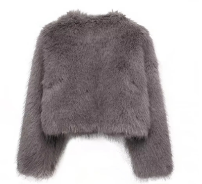 Kunstpelzjacke | Warm | Kurz | Kunstpelzjacke | Wintermäntel und -jacken für Damen