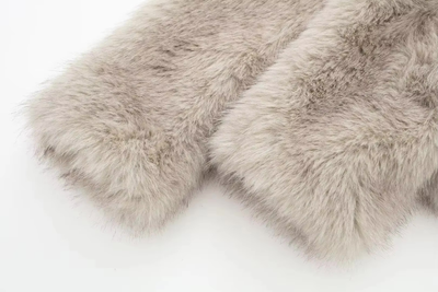 Kunstpelzjacke – kurz – warm – Kunstpelzmantel – Wintermäntel und -jacken für Damen