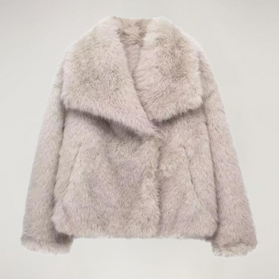 Kunstpelzjacke – kurz – warm – Kunstpelzmantel – Wintermäntel und -jacken für Damen
