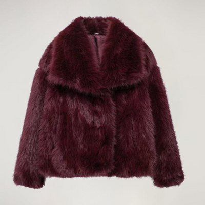 Kunstpelzjacke – kurz – warm – Kunstpelzmantel – Wintermäntel und -jacken für Damen