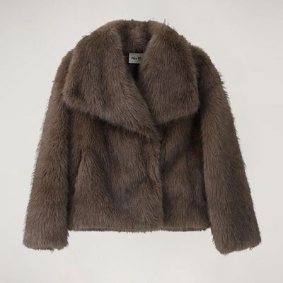 Kunstpelzjacke – kurz – warm – Kunstpelzmantel – Wintermäntel und -jacken für Damen