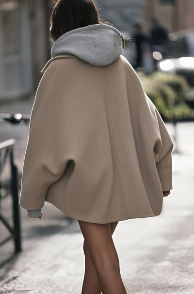 Kurzer Wollmantel | Einreihig | Oversized | Winter Trenchcoat | Damenbekleidung
