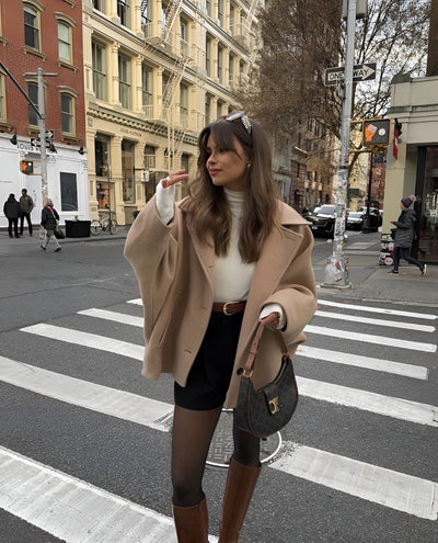 Kurzer Wollmantel | Einreihig | Oversized | Winter Trenchcoat | Damenbekleidung