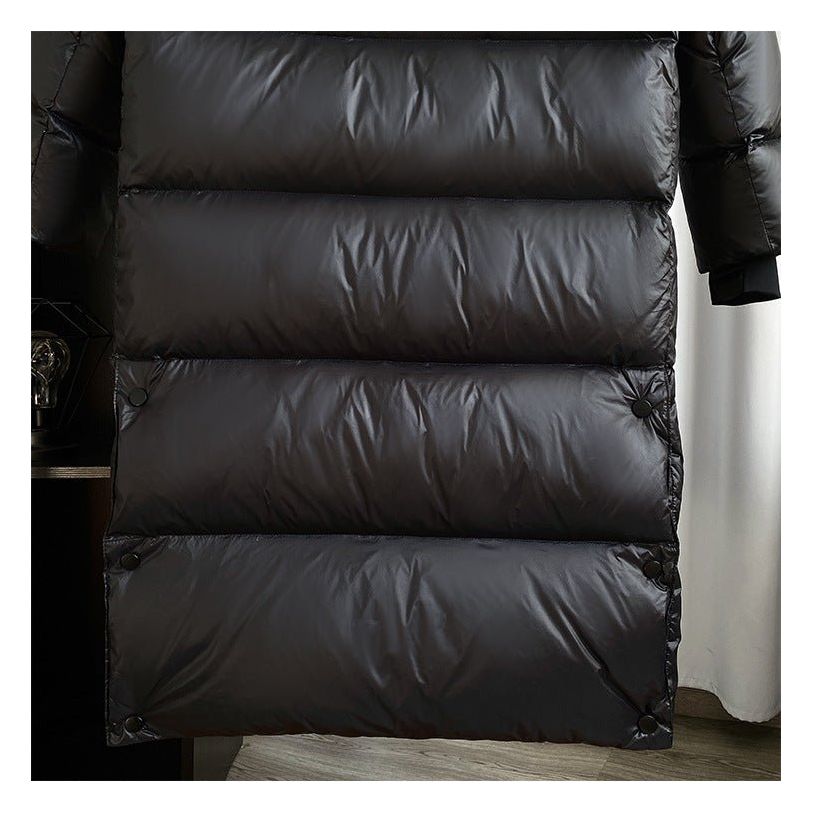 Lange Daunenjacke – Warm – Mit Kapuze – Daunenjacke – Langer Wintermantel für Damen
