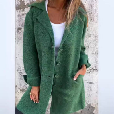 Lange Strickjacke | Mit Knöpfen zu schließen | Aus Strick | Strickjacke | Damenbekleidung