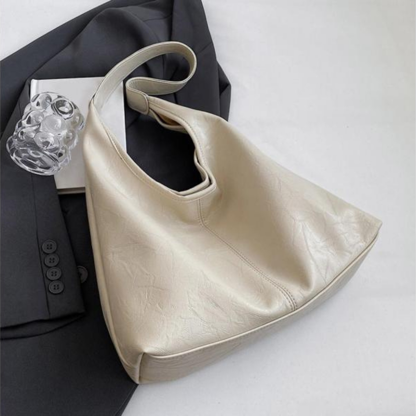 Ledertasche - Groß - Kunstleder - Umhängetasche - Damenhandtasche