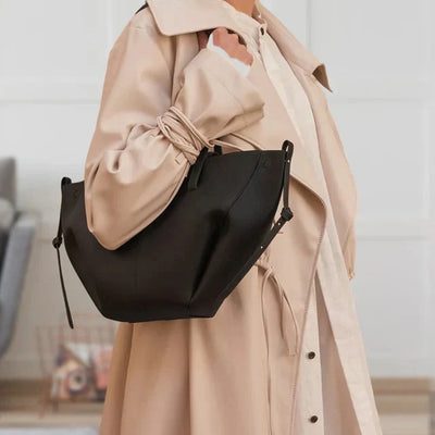 Ledertasche | Vintage | Kunstleder | Schultertasche | Große Tragetasche