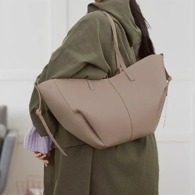 Ledertasche | Vintage | Kunstleder | Schultertasche | Große Tragetasche