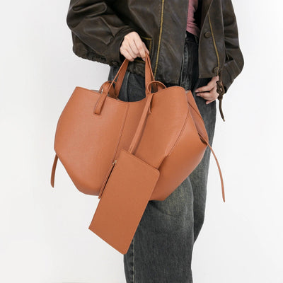 Ledertasche | Vintage | Kunstleder | Schultertasche | Große Tragetasche
