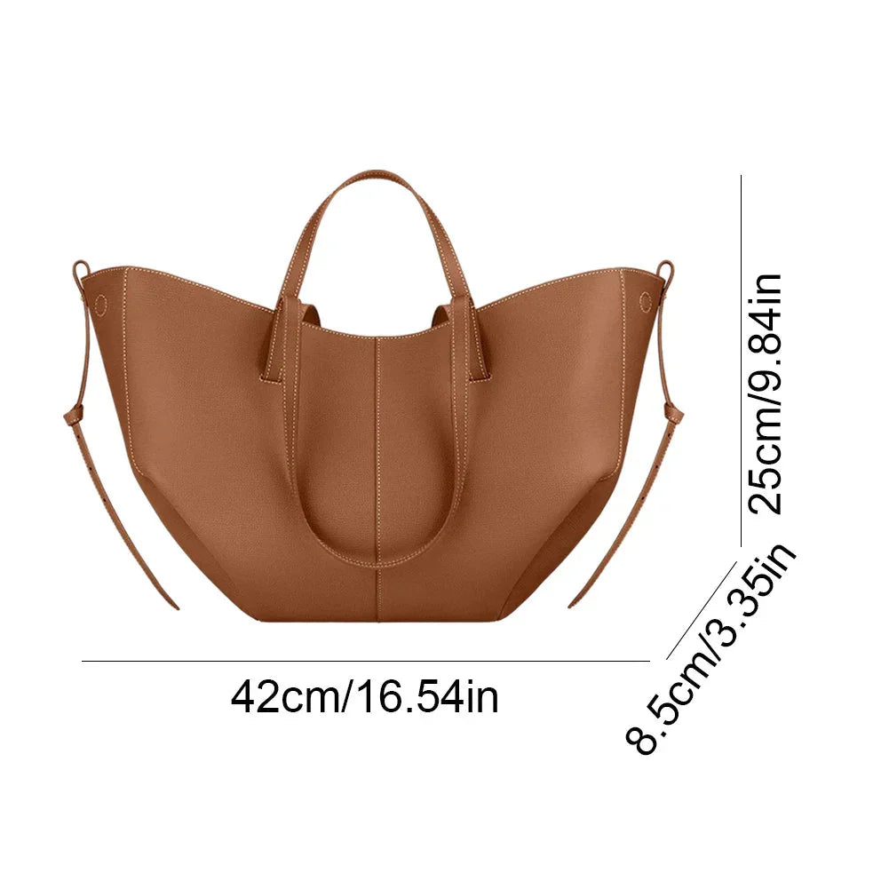 Ledertasche | Vintage | Kunstleder | Schultertasche | Große Tragetasche