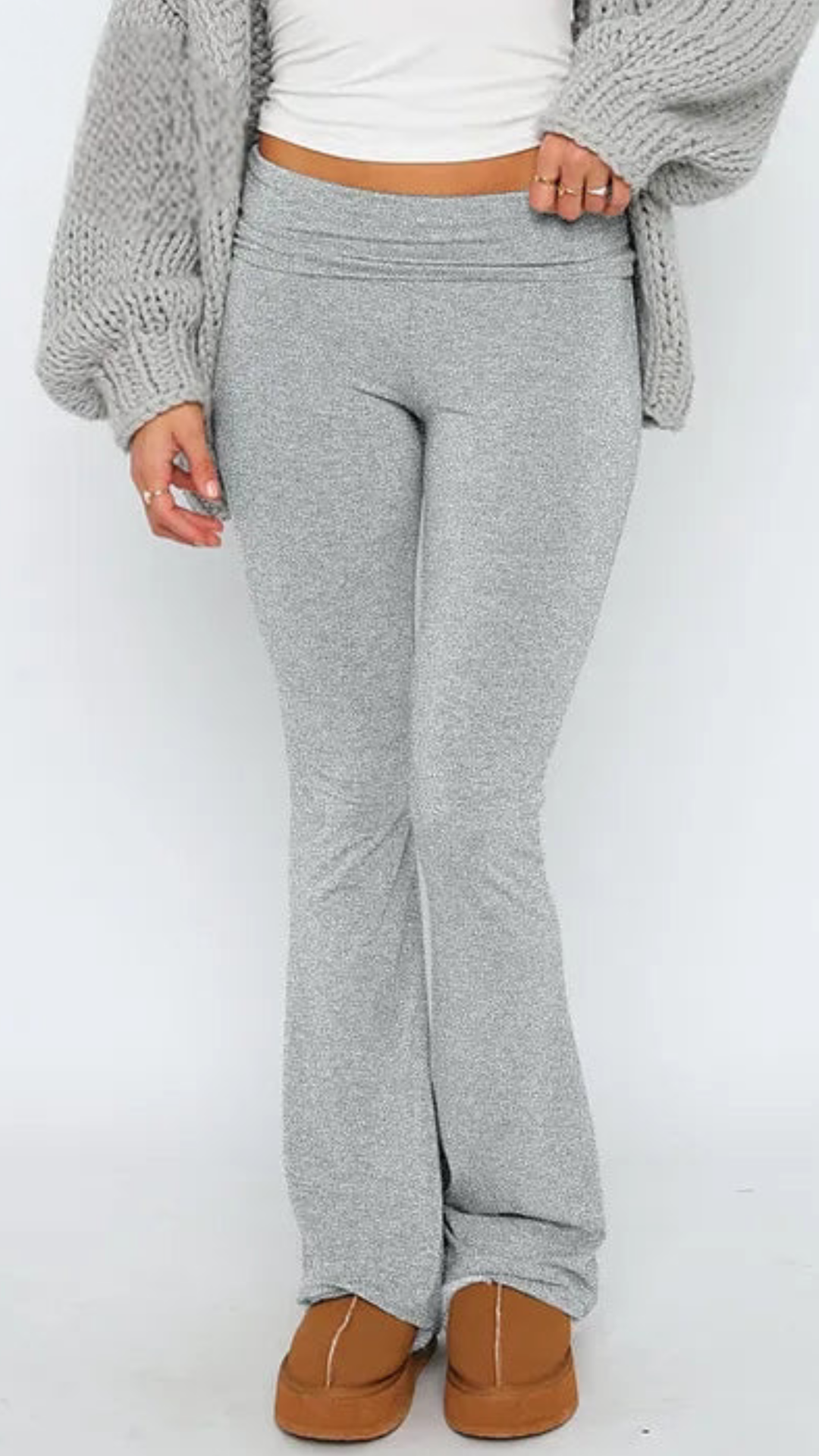 Lounge-Set – Zweiteiler aus Baumwolle für Damen mit weitem Bein und langen Ärmeln