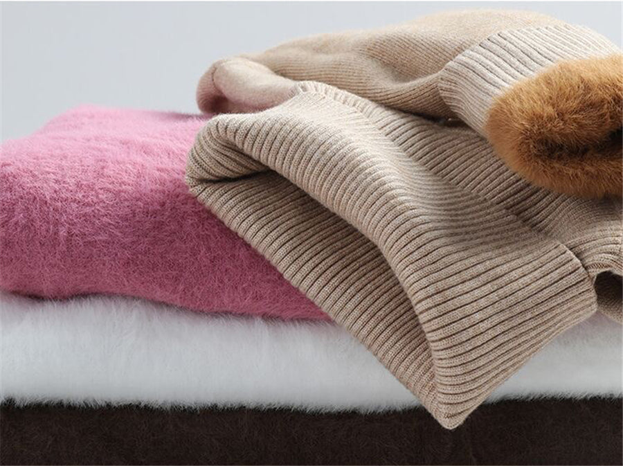 Eloise - mit Samt gefütterter Rollkragenpullover für Frauen