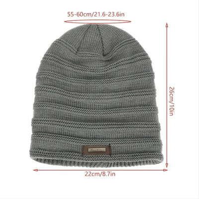 Mütze | Warm | Gestrickt | Fleecemütze | Wintermütze