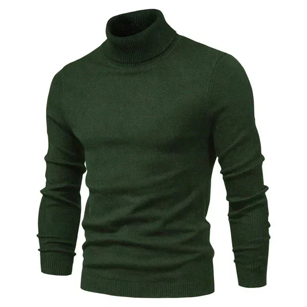 Noah - schmaler, gerippter Rollkragenpullover für Männer mit schmaler Silhouette