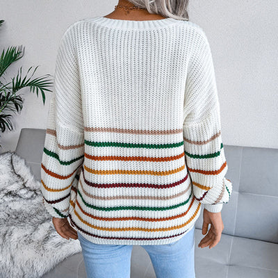 Emelia - trendiger gestreifter Pullover für Frauen