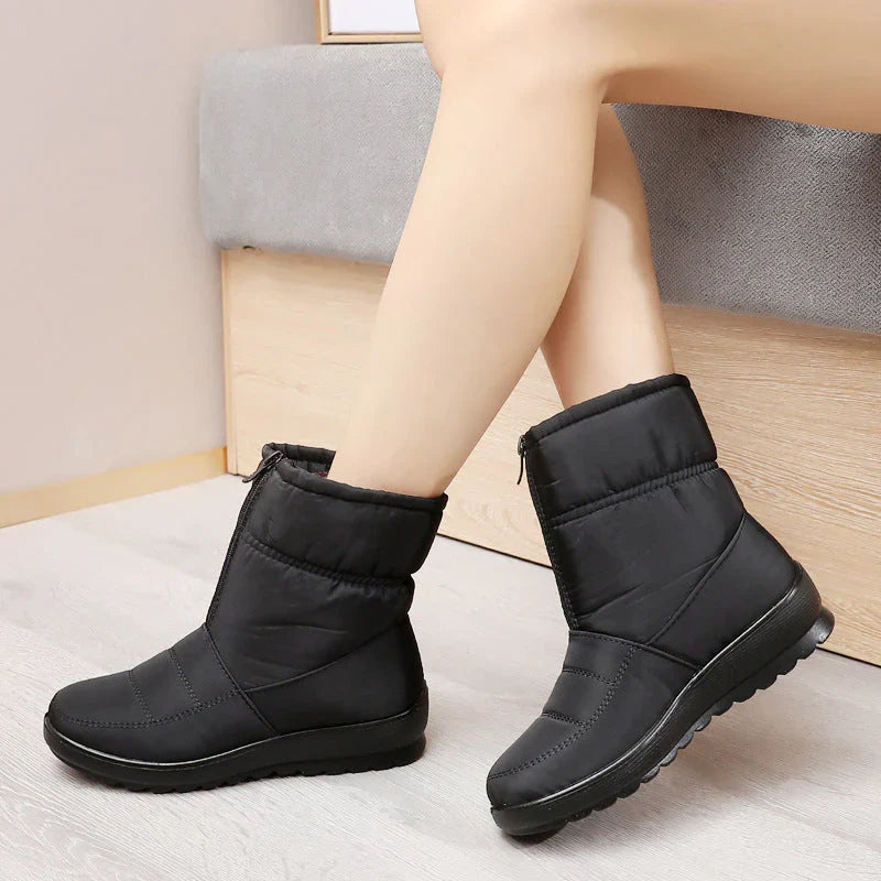 Winterstiefel mit Reißverschluss für Damen