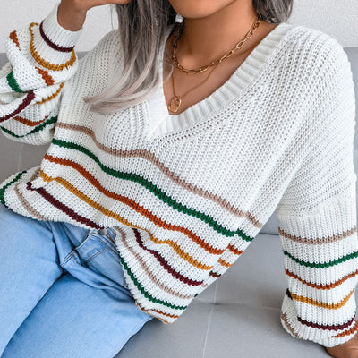 Emelia - trendiger gestreifter Pullover für Frauen