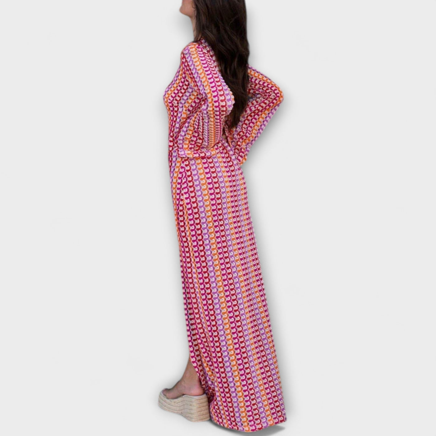 Elina – Maxikleid mit V-Ausschnitt und Urlaubs-Feeling
