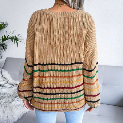 Emelia - trendiger gestreifter Pullover für Frauen