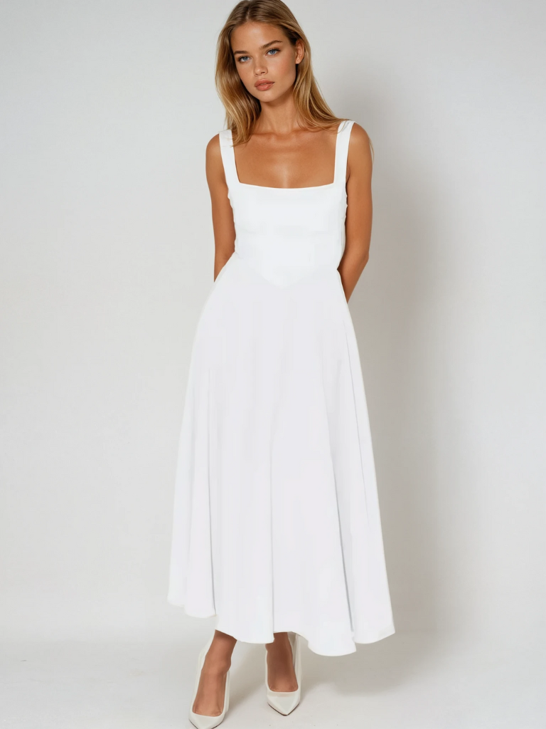 Zinovia - Stilvolles ärmelloses Kleid