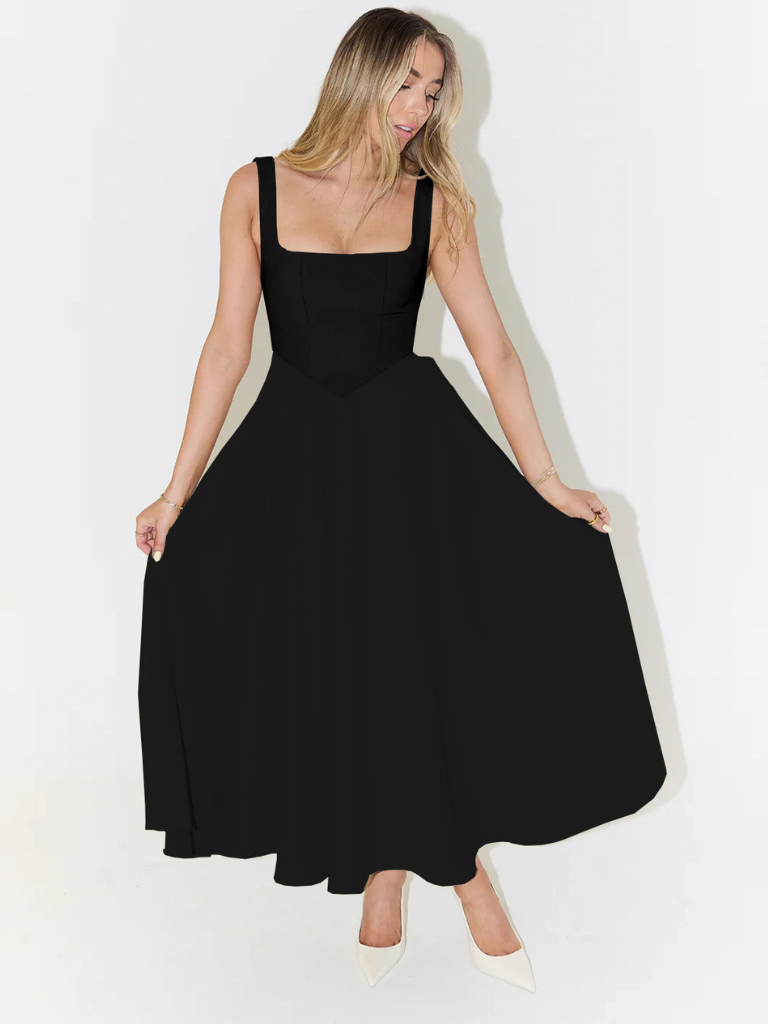 Zinovia - Stilvolles ärmelloses Kleid