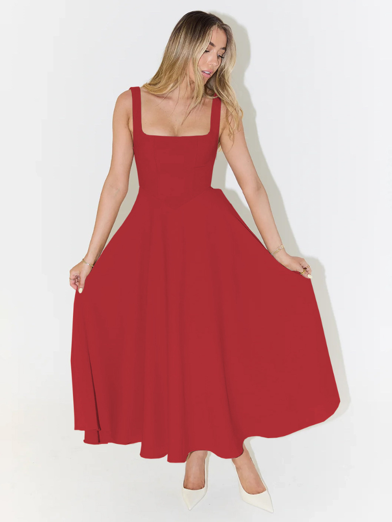 Zinovia - Stilvolles ärmelloses Kleid